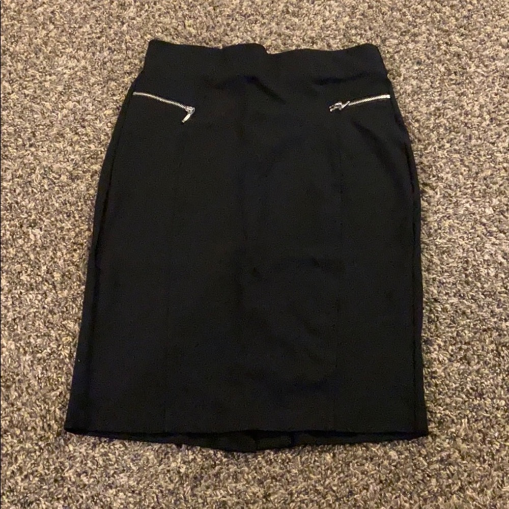 Black pencil skirt